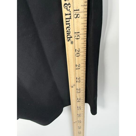 Athleta Avenue Wide Leg Crop Pants Black Stretch Pull-On Flowy Trouser Sz 10 - Picture 8 of 11